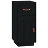 Image de vidaXL Buffet Noir 34x40x75 cm Bois massif de pin