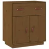 Image de vidaXL Buffet Marron miel 65,5x40x75 cm Bois massif de pin