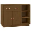 Image de vidaXL Buffet Marron miel 98,5x40x75 cm Bois massif de pin