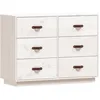 Image de vidaXL Buffet Blanc 100x40x75 cm Bois massif de pin
