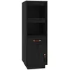 Image de vidaXL Buffet haut Noir 34x40x108,5 cm Bois massif de pin