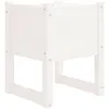 Image de Vidaxl JardiniÃ¨re Blanc 40x40x52,5 Cm Bois Massif De Pin