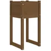 Image de Vidaxl JardiniÃ¨re Marron Miel 40x40x81 Cm Bois Massif De Pin
