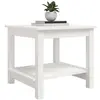 Image de Bouts de canapé, guéridons VidaXL  Table basse  Bois massif de pin Blanc 50x50x45 cm P31764968