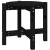 Image de vidaXL Table basse Noir Ã 52,5x45 cm Bois massif de pin