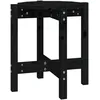 Image de vidaXL Table basse Noir Ã 42,5x45 cm Bois massif de pin