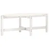 Image de vidaXL Table basse Blanc 118x63x45 cm Bois massif de pin