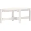 Image de vidaXL Table basse Blanc 87x48x35 cm Bois massif de pin