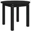 Image de vidaXL Table basse Noir Ã 55x45 cm Bois massif de pin