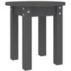 Image de vidaXL Table basse Gris Ã 35x35 cm Bois massif de pin