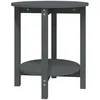Image de vidaXL Table basse Gris Ã 55x60 cm Bois massif de pin