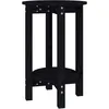 Image de vidaXL Table basse Noir Ã 40x60 cm Bois massif de pin