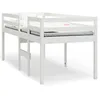 Image de vidaXL Lit haut Blanc 90x190 cm Bois de pin massif