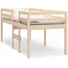 Image de vidaXL Lit haut 75x190 cm Bois de pin massif