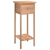 Image de vidaXL Table d'appoint avec tiroir 25x25x60 cm Bois massif de noyer