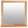 Image de vidaXL Miroir mural 55x55 cm Bois massif de noyer