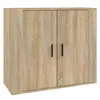 Image de vidaXL Buffet ChÃªne sonoma 80x33x70 cm Bois d'ingÃ©nierie