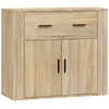 Image de vidaXL Buffet ChÃªne sonoma 80x33x70 cm Bois d'ingÃ©nierie