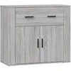 Image de vidaXL Buffet Sonoma gris 80x33x70 cm Bois d'ingÃ©nierie
