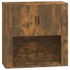 Image de vidaXL Armoire murale ChÃªne fumÃ© 80x33x80 cm Bois d'ingÃ©nierie