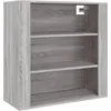 Image de vidaXL Armoire murale Sonoma gris 80x33x80 cm Bois d'ingÃ©nierie