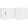 Image de vidaXL Tables de chevet 2 pcs Blanc 50x39x47 cm