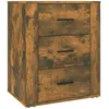 Image de vidaXL Table de chevet ChÃªne fumÃ© 50x36x60 cm Bois d'ingÃ©nierie