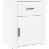 Image de vidaXL Table de chevet Blanc 50x36x60 cm Bois d'ingÃ©nierie