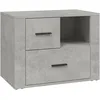 Image de vidaXL Table de chevet Gris bÃ©ton 60x36x45 cm Bois d'ingÃ©nierie