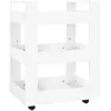 Image de vidaXL Chariot de cuisine Blanc 60x45x80 cm Bois d'ingÃ©nierie