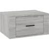 Image de vidaXL Table de chevet murale Sonoma gris 50x36x25 cm