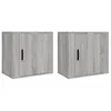 Image de vidaXL Tables de chevet murales 2 pcs Sonoma gris 50x30x47 cm