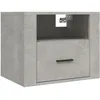 Image de vidaXL Table de chevet murale Gris bÃ©ton 50x36x40 cm