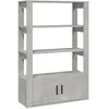 Image de vidaXL Buffet Gris bÃ©ton 80x30x119,5 cm Bois d'ingÃ©nierie