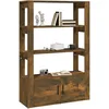 Image de Vidaxl Buffet ChÃªne FumÃ© 80x30x119,5 Cm Bois D'ingÃ©nierie