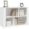 Image de vidaXL Buffet Blanc 80x30x54 cm Bois d'ingÃ©nierie