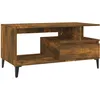 Image de vidaXL Table basse ChÃªne fumÃ© 90x49x45 cm Bois d'ingÃ©nierie