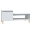Image de vidaXL Table basse Blanc brillant 100x50x45 cm Bois d'ingÃ©nierie