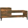 Image de vidaXL Table basse ChÃªne fumÃ© 100x50x45 cm Bois d'ingÃ©nierie