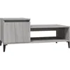 Image de vidaXL Table basse Sonoma gris 100x50x45 cm Bois d'ingÃ©nierie
