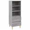 Image de vidaXL Buffet haut Sonoma gris 40x36x110 cm Bois d'ingÃ©nierie