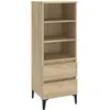 Image de vidaXL Buffet haut ChÃªne sonoma 40x36x110 cm Bois d'ingÃ©nierie