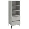 Image de vidaXL Buffet haut Gris bÃ©ton 40x36x110 cm Bois d'ingÃ©nierie