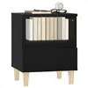 Image de Tables de chevet VidaXL  Tables de chevet  2 pcs Noir 40x35x50 cm P31600112