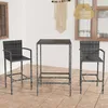 Image de Vidaxl Table De Chevet ChÃªne FumÃ© 40x35x50 Cm