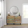 Image de vidaXL Buffets 2 pcs 60x33x75 cm Bois massif de rÃ©cupÃ©ration