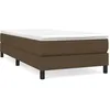 Image de vidaXL Cadre de lit Marron foncÃ© 100x200 cm Tissu