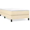 Image de vidaXL Cadre de lit CrÃ¨me 100 x 200 cm Tissu