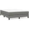 Image de vidaXL Cadre de lit Gris foncÃ© 140 x 200 cm Tissu