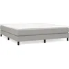 Image de vidaXL Cadre de lit Gris clair 160x200 cm Tissu